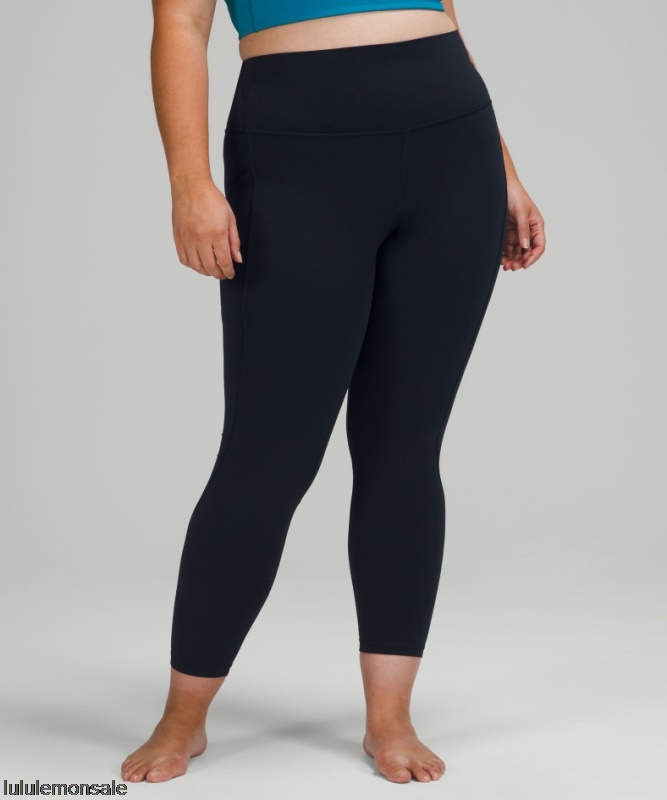Lululemon Damen DELULU056 | True Navy Align Hoch Sitzende Hose Mit Taschen 25